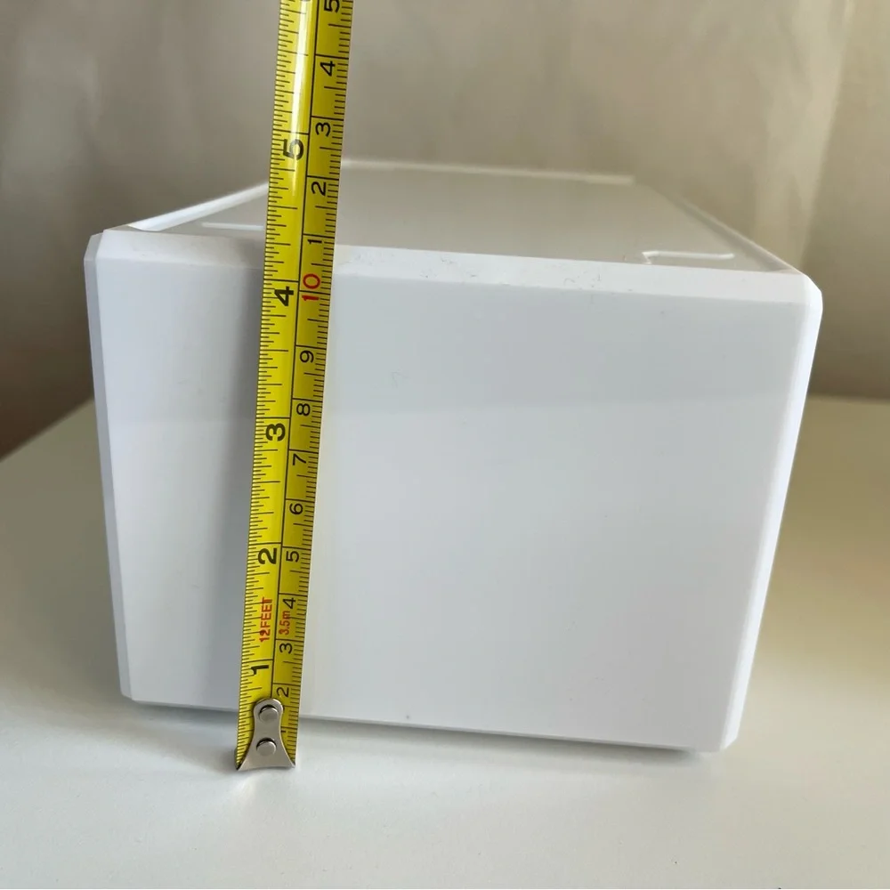 White Acrylic Multi-Drawer Cosmetic Organizer